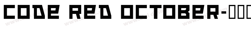 Code Red October字体转换
